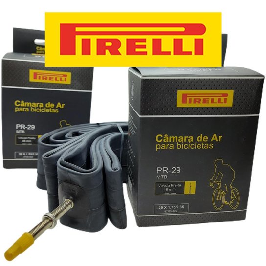 Camara Ar Aro 29 Pirelli Bico Presta Fino Mtb 29 X 1,75/2,35 - Votuciclo