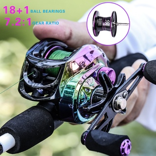 Carretilha de pesca Sougayilang 18+1bb Fishing Reel With High Speed Ball Bearings 7.2:1 Gear Ratio