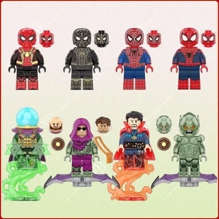 Brinquedos De Construção Infantil Série Super-Herói Os Incríveis Minifiguras Do Homem-Aranha Maravilha Vingadores
