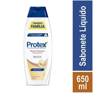Sabonete Líquido Antibacteriano Protex Nutri Protect Vitamina E 650ml em Oferta na Shopee