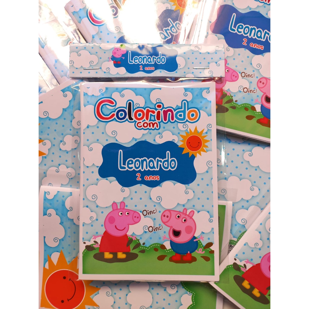 LIVRINHO PARA COLORIR - PORQUINHA PEPPA – dikasbrindes