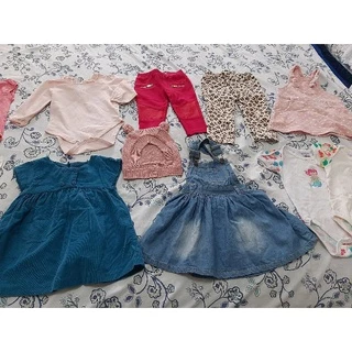 Lotinho lote roupas bebê menina M e G lindas Tip top