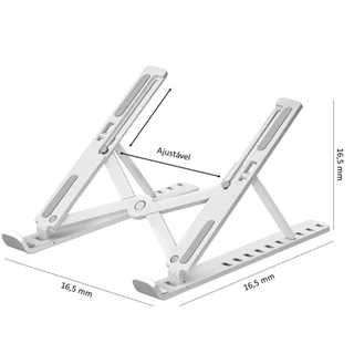 Suporte Ergonômico Para Notebook Ebook Macbooks Tablet Dobrável Ergonômico