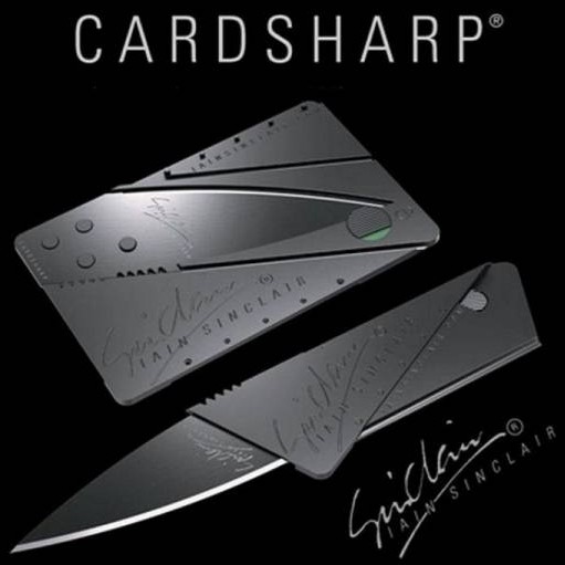 Cardsharp Cartao Faca - Lamina Afiada Dobrável Cabe Em Sua Carteira Ele ...