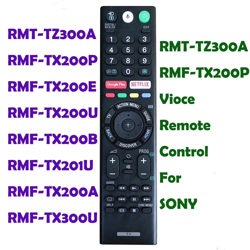 RMT-TZ300A RMF-TX200P Controle Remoto Violeta Para TV LED SONY Bravia ...