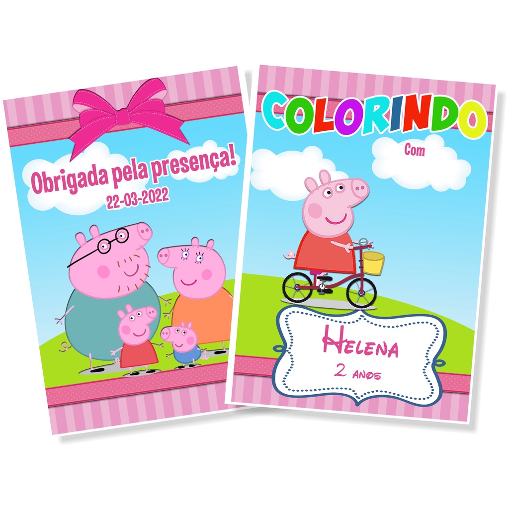 LIVRINHO PARA COLORIR - PORQUINHA PEPPA – dikasbrindes