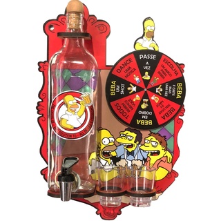 Jogo Roda Shot Roleta Tequila Roleta Shot Hommer Simpsons