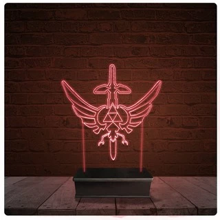 Abajur Luminária Acrílico Led - Legends of Zelda