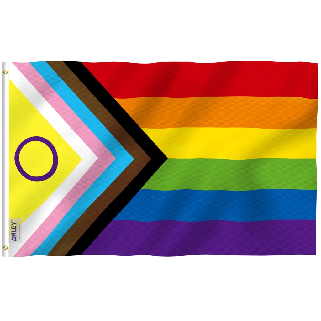 Anley 90x150cm Nova Bandeira De Progresso Inclusivo Intersexo LGBT ...