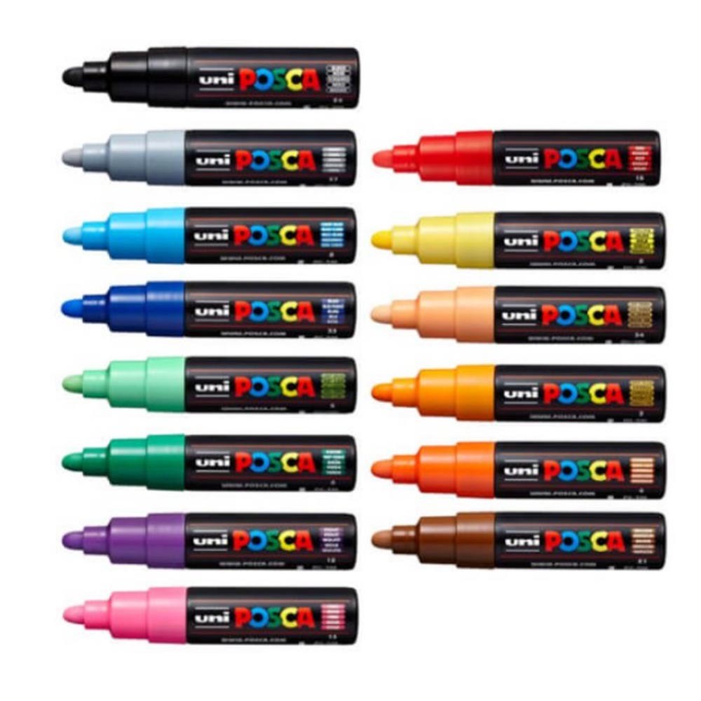 Caneta Posca PC-7M 4.5 a 5.5mm - Escolha as Cores