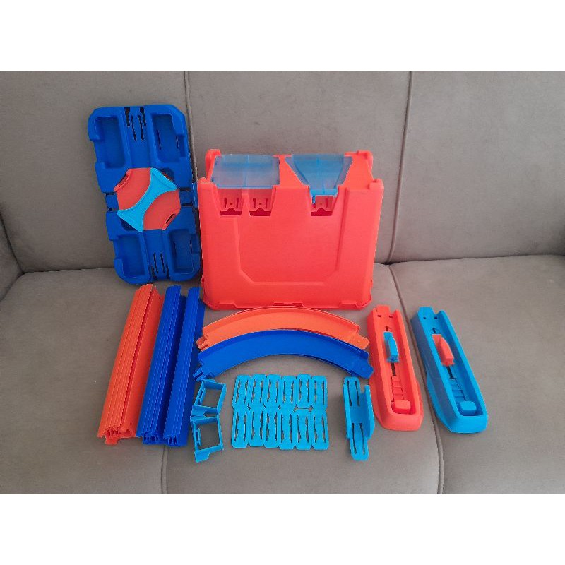 Connettori Per Pista HotWheels – Set Da 4 Pezzi Con Inclinazione 90°, In PP, Misura 20x4x1.5 Cm, Per Montare Curve E Circuiti Sopraelevati, Per Salagiochi E Camerette
