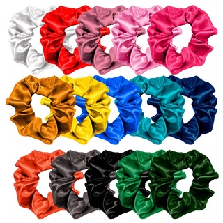 Kit 20 Xuxinha Scrunchies Cetim de Cabelo Cores Diversas