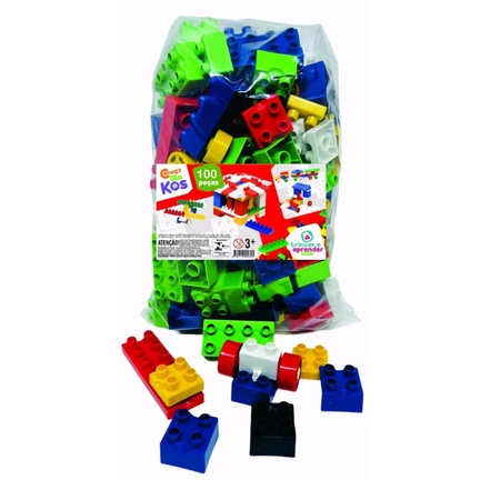 Pecinhas Grandes Montar Encaixar Rodinha Brinquedo Educativo - R$ 69,9