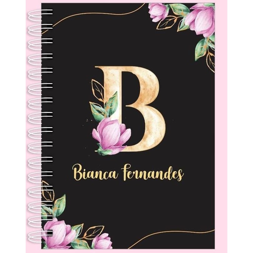 Caderno Personalizado -Dia dos Professores Floral Feminino 2