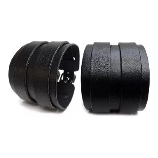 Bracelete Em Couro - Modelo 2 Fivelas - Vários Ajustes
