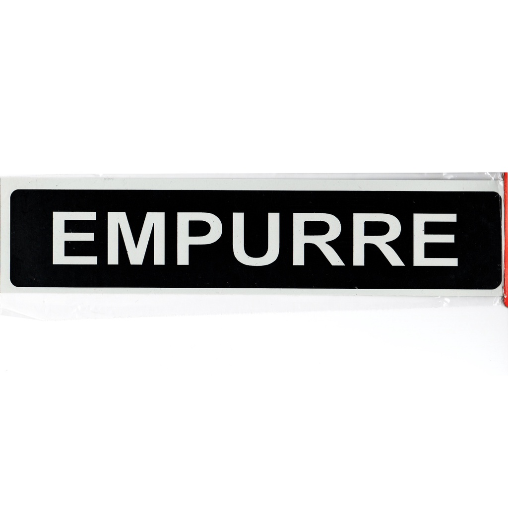 Placa Empurre Sinalização Advertência 30x8 Uso Interno e Externo