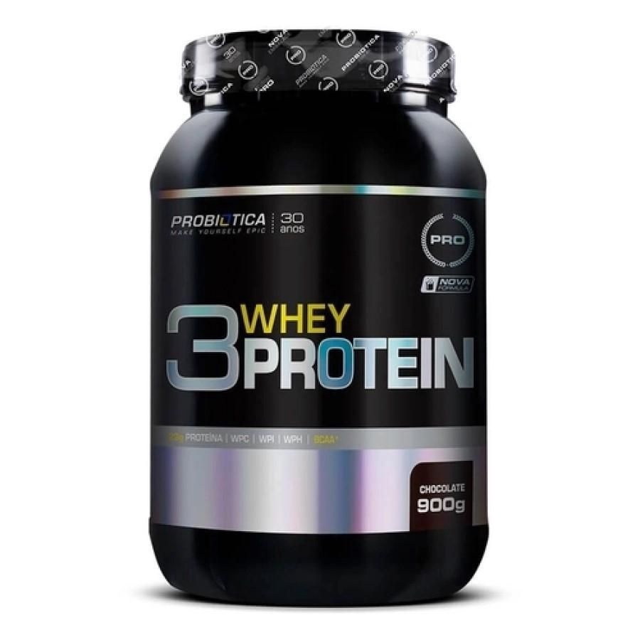 3 Whey Protein – 900gr – Chocolate – Probiótica