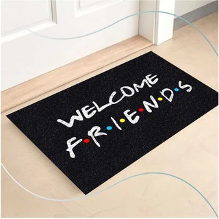 Tapete Capacho Welcome Friends 60x40 Entrada Casa