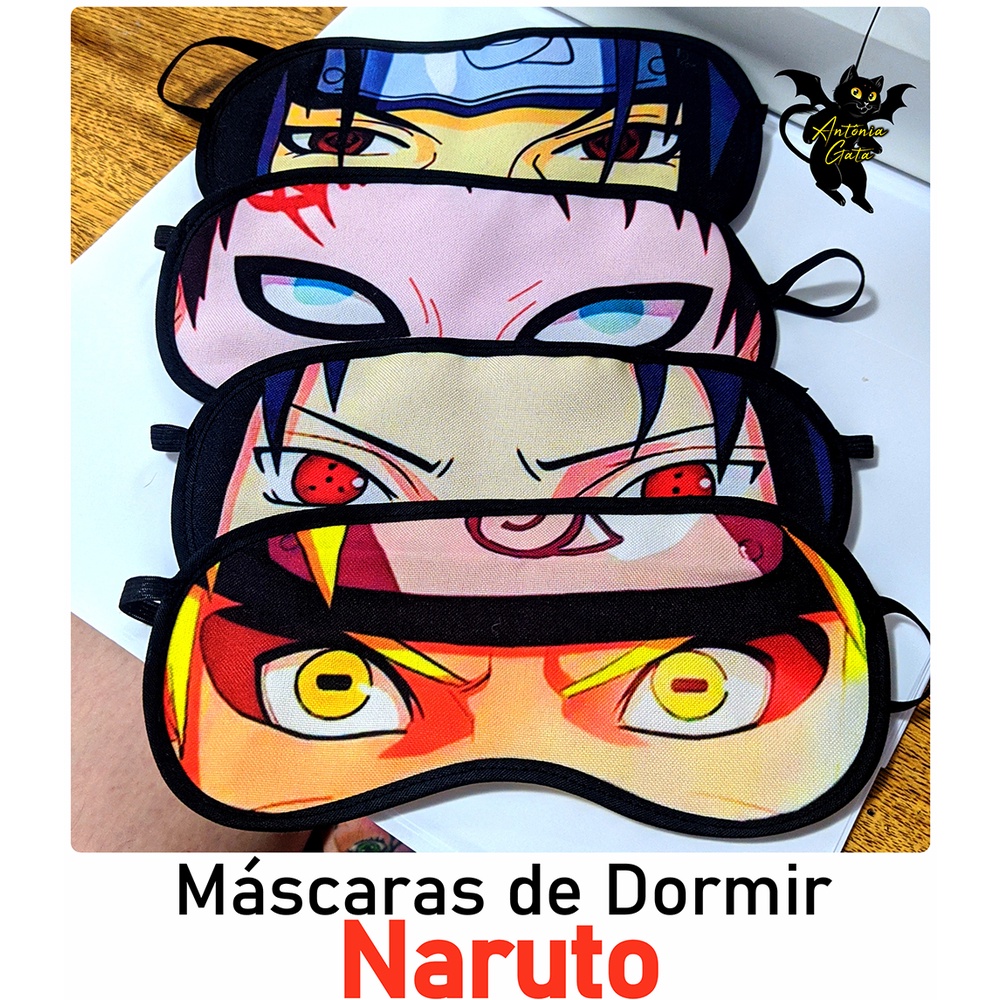 Mascara de Dormir Naruto Simbolo Akatsuki
