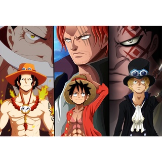 Luffy Rebaixado. One Piece. Quadro decorativo de anime em MDF