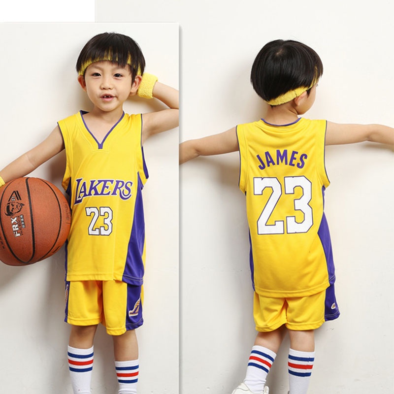 Amdrabola Lakers Lebron James - Camiseta infantil de baloncesto