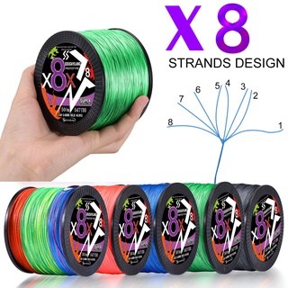 Sougayilang Linha De Pesca 300m x8 0,12mm-0,40mm Max Drag 88LB
