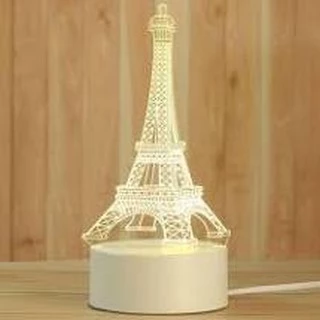 Abajur Luminária Led Paris Quarto Decorativa
