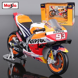 Maisto 1:18 2022 gp corrida yamaha fábrica equipe de corrida