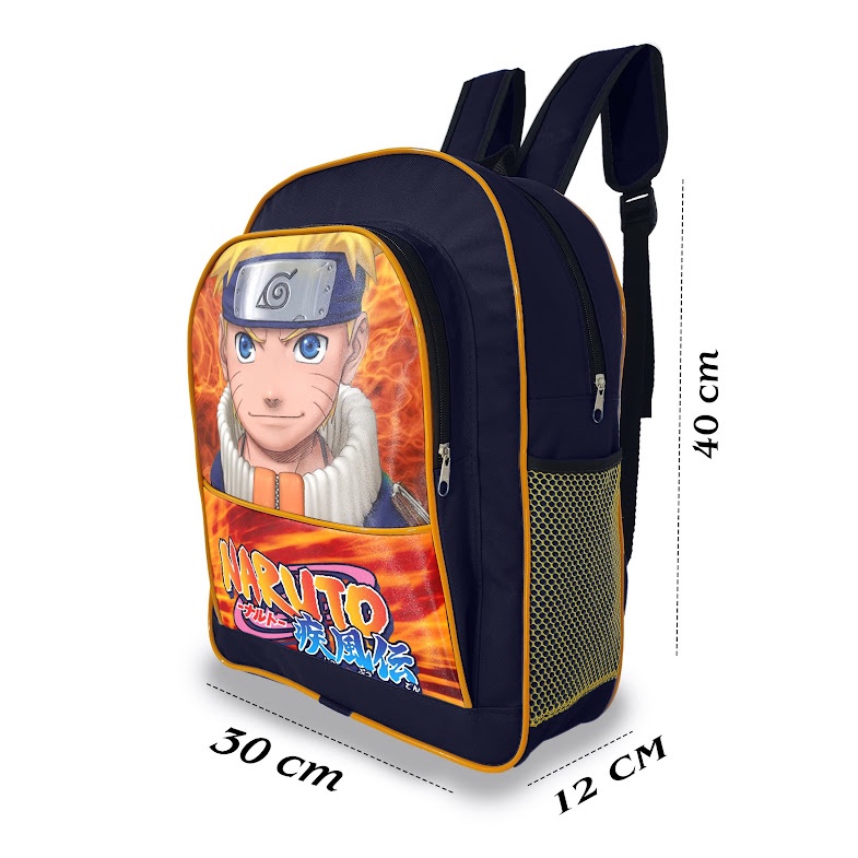 Estojo Escolar Infantil Duplo Naruto Classico - Izza Presentes