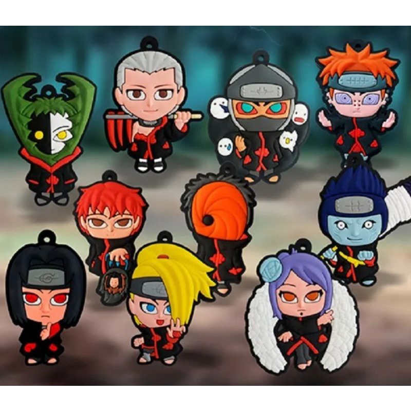 Colar Nuvem Clã Akatsuki, Konan Deidara Itachi Sharingan Kunai Shuriken  Aldeia da Folha Naruto Anime Máscara Tobi Uchiha