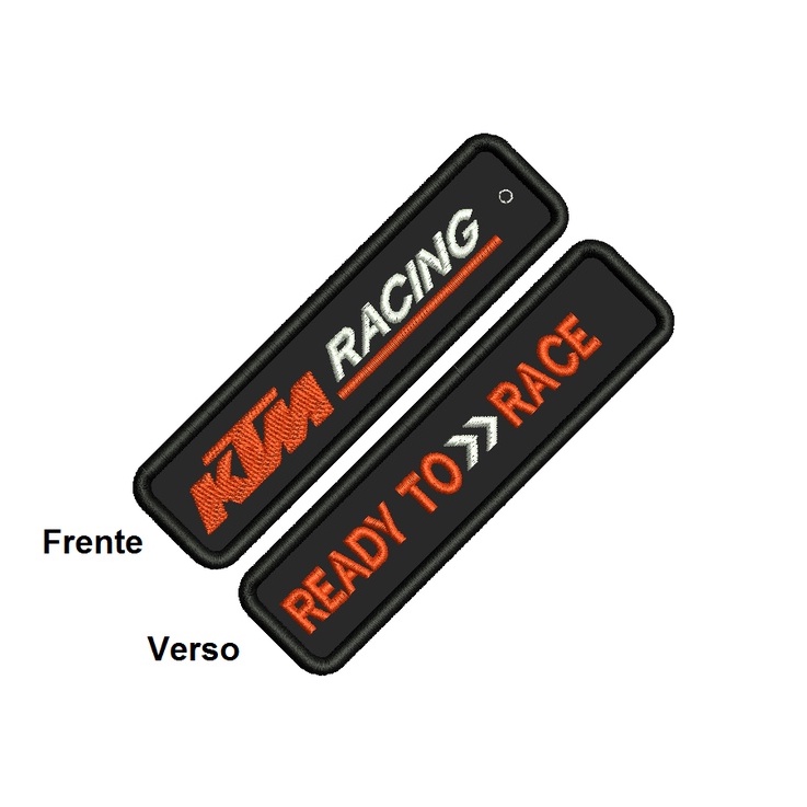 Chaveiro Personalizado para Moto - KTM Duke Racing Ready To Race