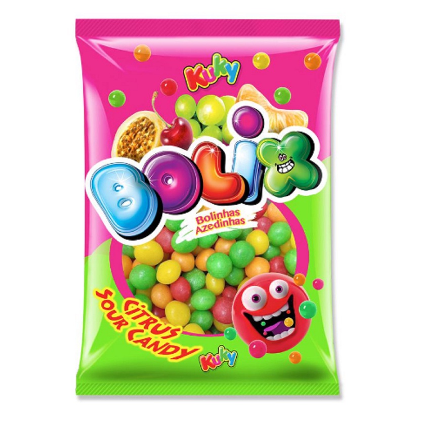 Bala De Goma Azedinha Bolix Sortidos 500g - Kuky | Shopee Brasil