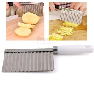 Fatiador De Batata Chips Ondulada Tipo Pringles E Rufles Fatiador de Legumes Inox em Oferta na Shopee