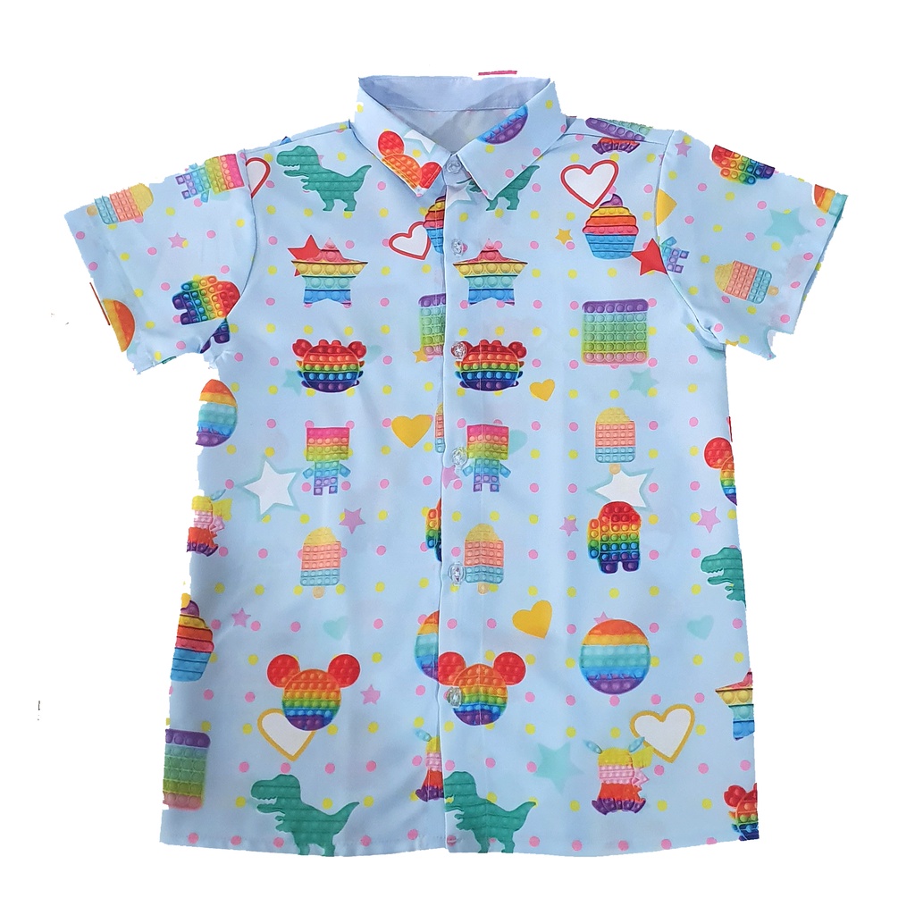 Camisa Fidget Toy Festa Juvenil | Shopee Brasil