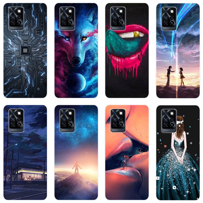 Capa Celular De Celular Flexível De Silicone / Tpu Para Infinix Note 10 Pro capinha Telefone Para Infinix Note10 Pro