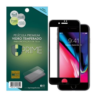 Película Hprime Vidro Temperado Colorglass 6d iPhone 8 Preto