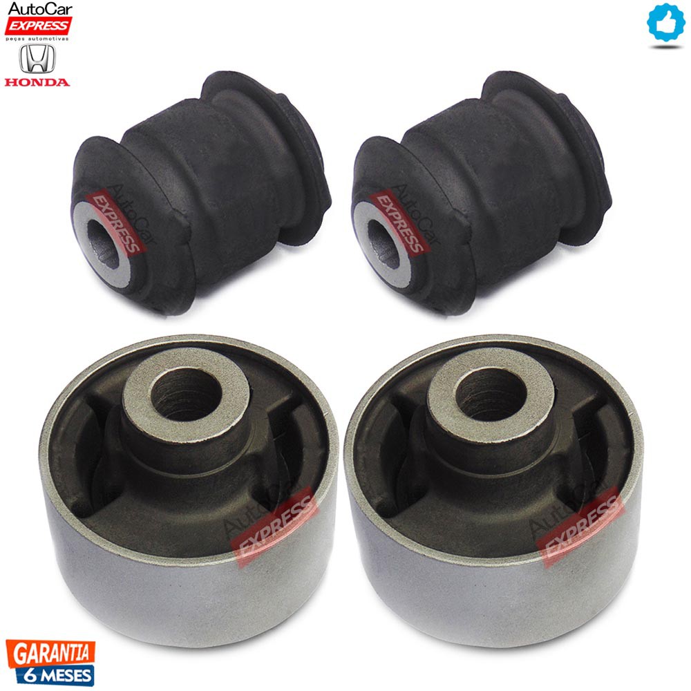 Kit 4 Buchas Bandeja Balança Leque Honda New Civic 2007/...