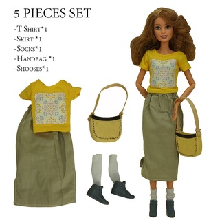 35pcs/set Barbie boneca vestidos sapatos joias roupas acessórios jogo de  vestir para 30cm boneca