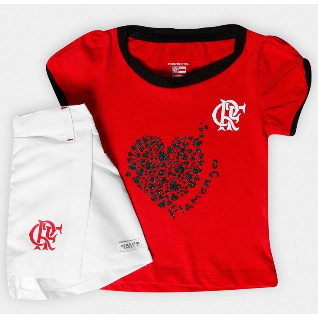 Camiseta camisa blusa infantil futebol flamengo