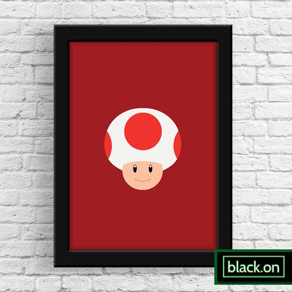 Poster Quadro Moldura Jogo Game Super Mario Bros 3 32x23cm 1