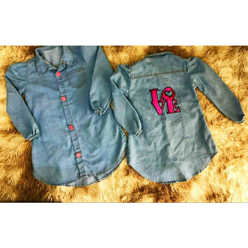 Chemise 2024 jeans infantil