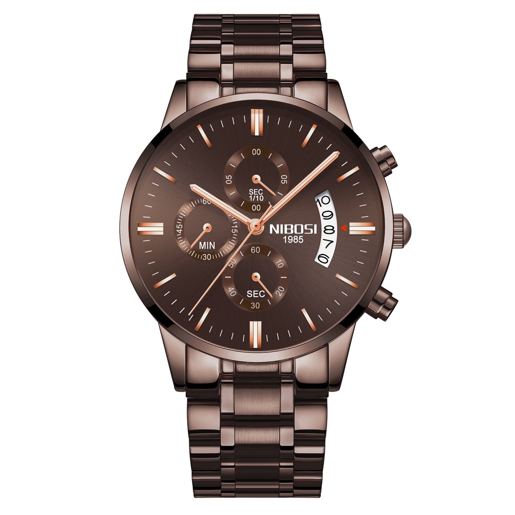 NIBOSI 2309 Men's Watch Original luxury waterproof Quartz sports