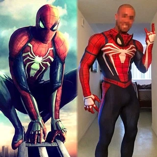 Traje Cosplay Homem-Aranha Estampa 3d Para Adultos E Crianças
