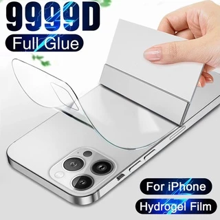 Para iPhone 15 14 Plus 13 12 mini 14 13 12 11 Pro Max XS X XR 7 8 6 6s SE 2020 Filme Hidrogel Traseiro Protetor De Tela De Cobertura Completa