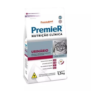 Ração Premier Nutrição Clínica Gatos Urinário 1,5Kg