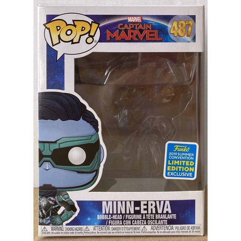 Caixa vazia com Blister - Funko Pop Marvel Captain Marvel - 487 Minn ...