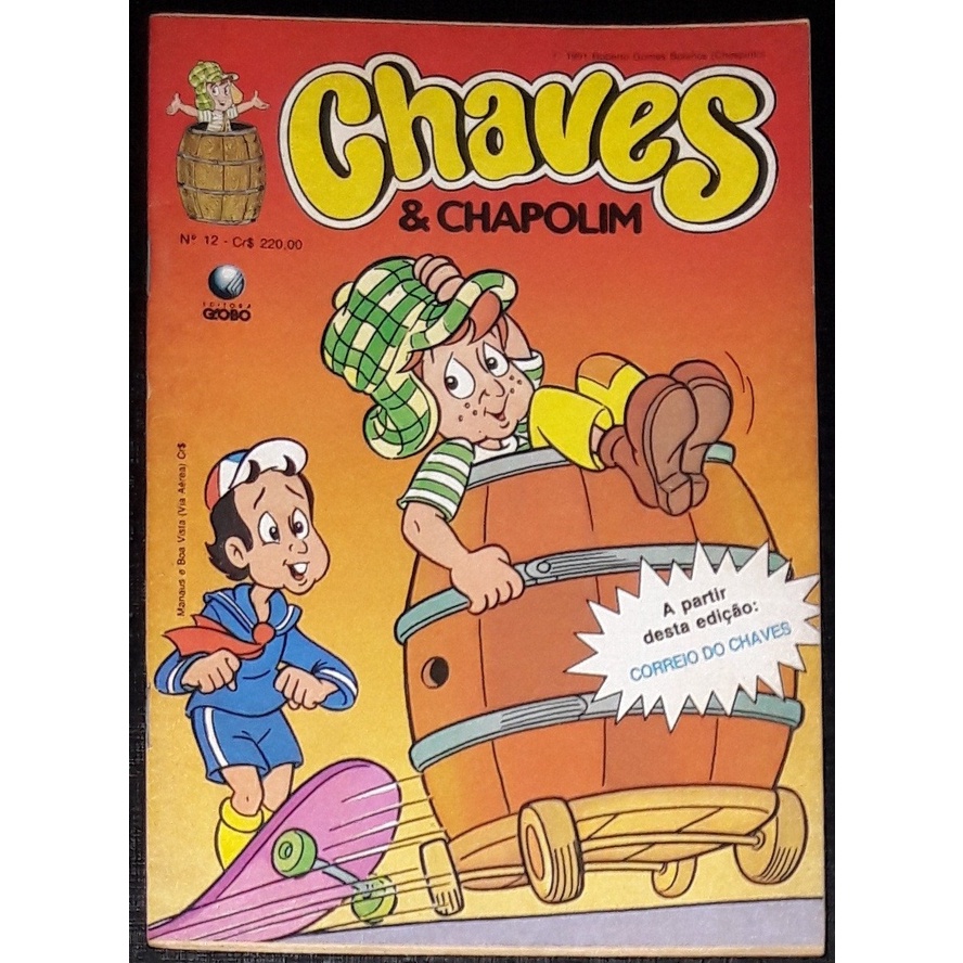 Revista Chaves & Chapolim Edição 12 Chespirito Gibi HQ 1991 Roberto ...
