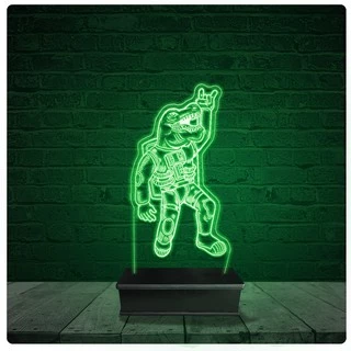 Luminária Abajur Acrílico Led - Astronauta Desenho 25
