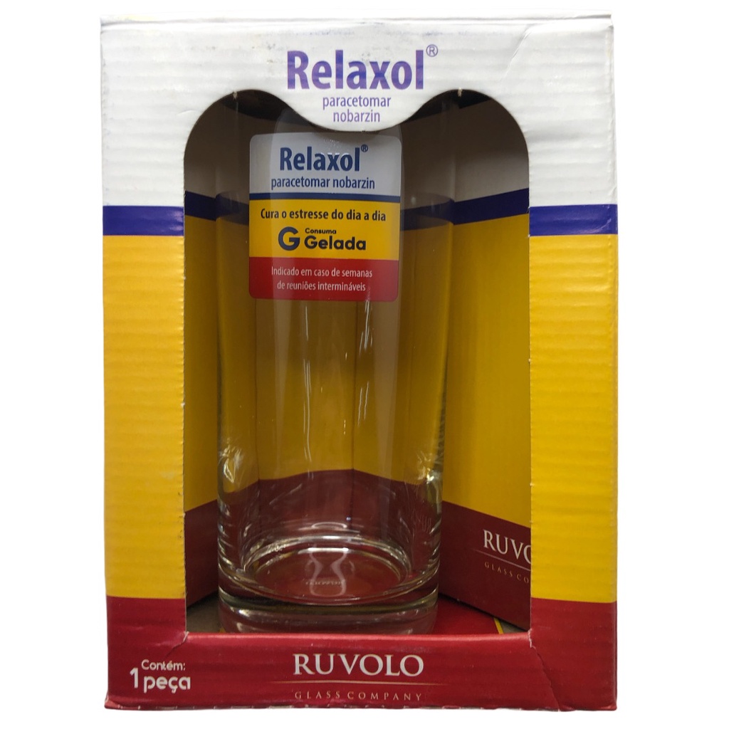 Copo De Água Frases Legais Medicine Relaxol Tubo 300ml | Shopee Brasil
