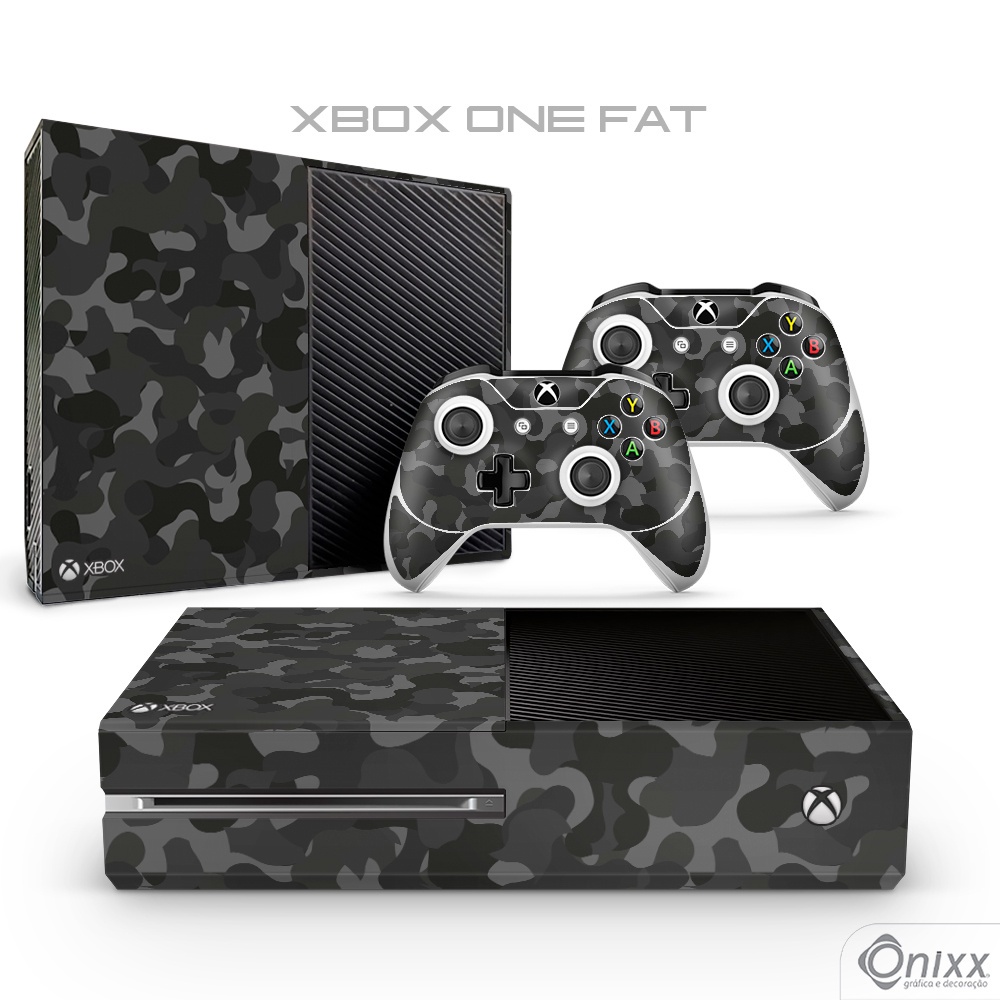 Skin XBOX ONE FAT Adesiva Camuflado Urban | Shopee Brasil